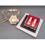 Royal Albert ' Old Country Roses ' pattern telephone and a small quantity of other items of Royal