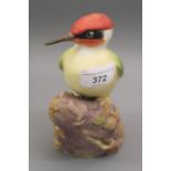 Modern Royal Worcester figure of a woodpecker, serial no. 3249, matt glazed, 7ins high