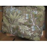 Quantity of vintage Morris & Co. artichoke fabric, approximately 11ft x 5ft, together with three