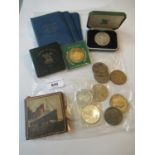 RMS Lusitania replica medal in original box, a Festival of Britain medal 1951, in original box