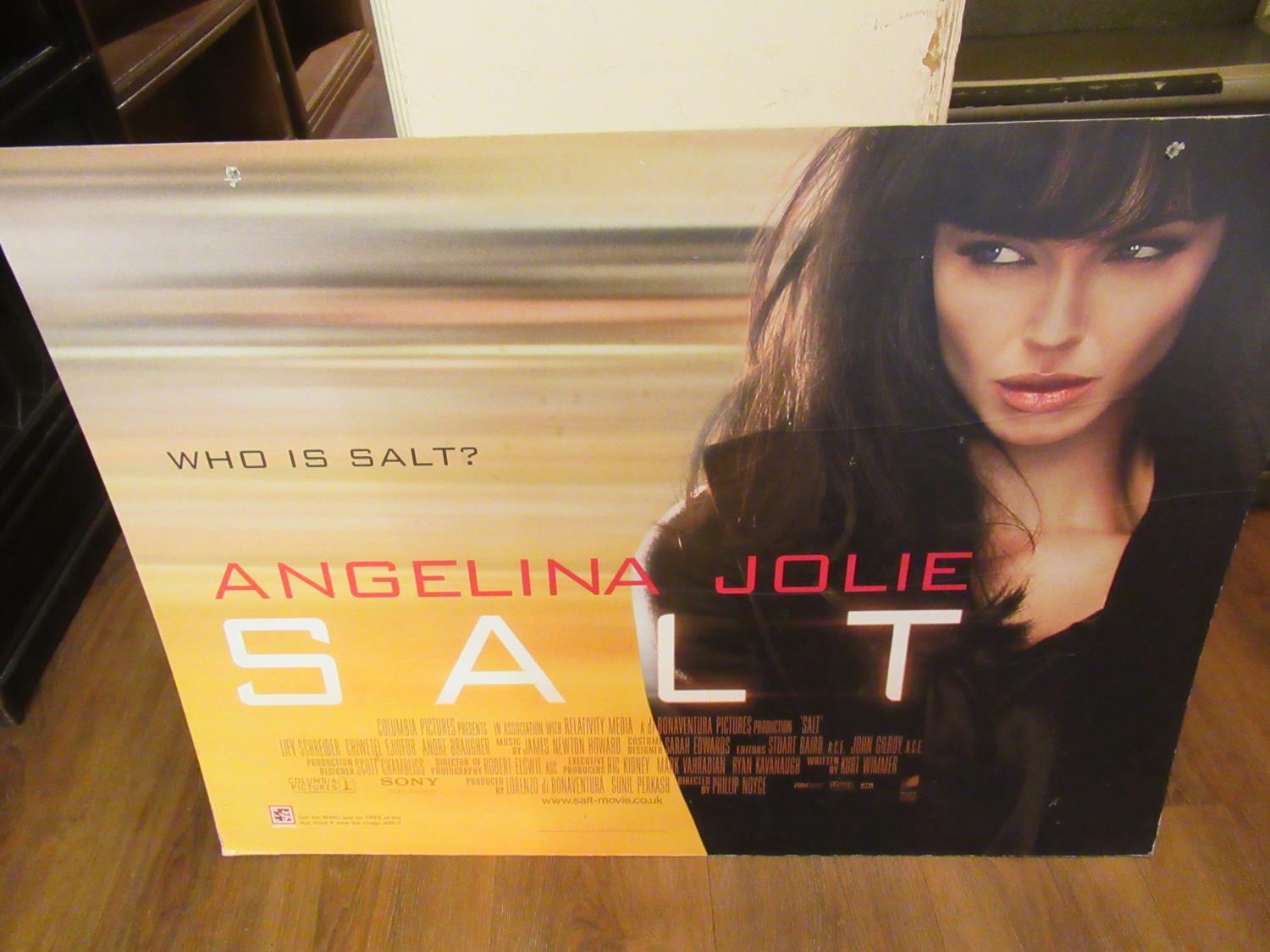 Group of four card film posters, ' Click ', ' Bee Movie ', ' Salt ' and ' Fools Gold ' (two signed) - Image 3 of 4