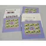 Quantity of Bluebell Railway mint decimal stamps in various blocks