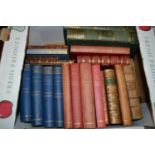 Small quantity of leather and other bound volumes, ' Works of Kipling ' etc.