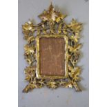 19th Century florentine design carved giltwood frame, together with a quantity of other 19th Century