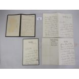 Augusta, Grand Duchess of Mecklenburg Strelitz (1822 - 1916, Aunt of Queen Mary), a signed letter on