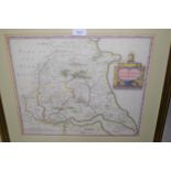 Robert Morden, antique hand coloured map of the East Riding of Yorkshire