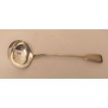 George IV silver Fiddle pattern soup ladle, London 1824, 6.5oz