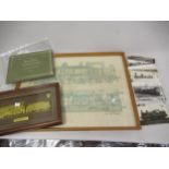 Quantity of railway related postcards and other railway related items