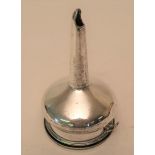 19th Century Sheffield plate wine funnel with removable strainer