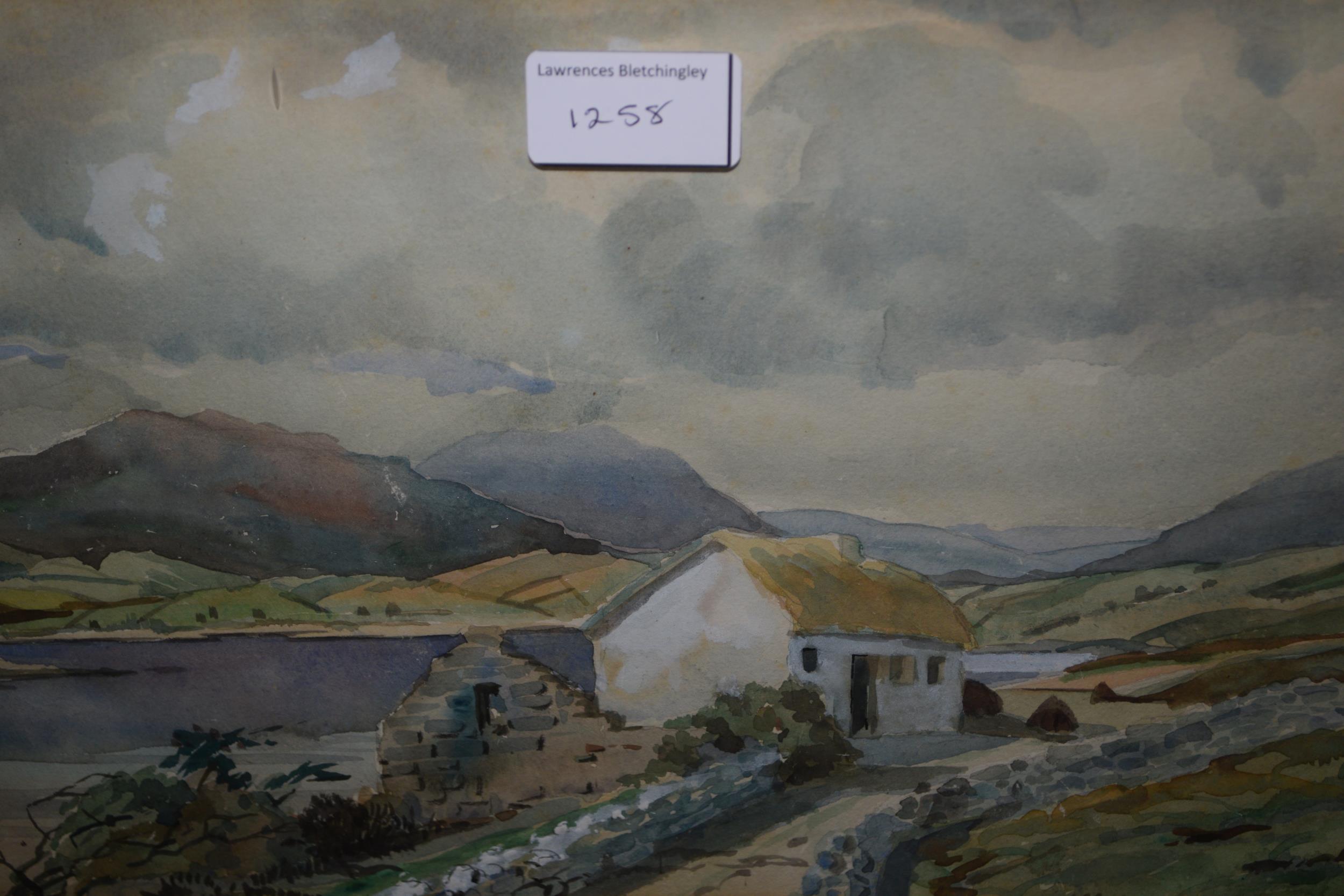 Tom Connolly signed oil on board, Irish landscape with dwelling, together with a pair of - Image 2 of 4