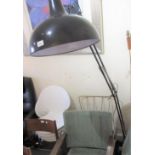 Large late 20th Century floor standing anglepoise adjustable standard lamp in black painted finish