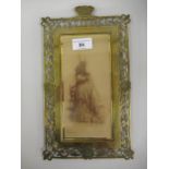 Victoria, Princess Royal, signed sepia full length portrait photograph, printed to the reverse