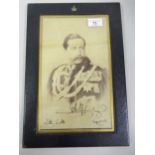 Wilhelm II (1859 - 1841), German Emperor and King of Prussia, signed sepia tinted cabinet photograph