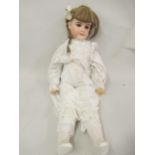 Leon Prieur Mon Cheri, bisque headed doll with sleeping eyes, open mouth and seven teeth, with a