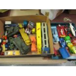Quantity of various diecast metal model vehicles including Corgi, Matchbox and Dinky
