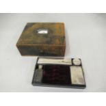 Melliship & Harris, 19th Century leather dressing case with fitted interior and a Bramah lock and