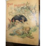Lewis Carroll, one volume ' The Nursery Alice ', containing twenty coloured enlargements from