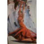 Fletcher Sibthorp, artist signed Limited Edition coloured print, a Flamenco dancer, entitled '