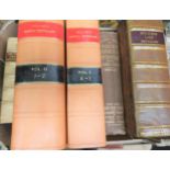 Small collection of five volumes of dictionaries, two volumes ' The Imperial Dictionary English,