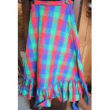 Susan Small 1970's quilted maxi skirt, size 10