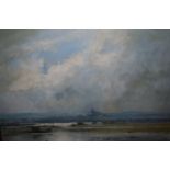 Ken Hildrew, oil on canvas, view of Rye, signed, 15.5ins x 19.5ins, gilt framed