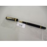 Parker fountain pen with 18ct gold nib