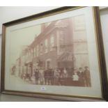 Group of four various framed re-print photographs of Godstone