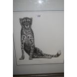 Gary Hodges, signed Limited Edition print, a cheetah together with another, caracal and an Annie