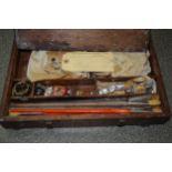 Early 20th Century Windsor & Newton artist's paint box containing a quantity of various brushes