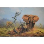 David Shepherd, two unframed and mounted Limited Edition prints of elephants, No. 371 and 372 of