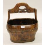 Early 20th Century Chinese oval softwood basket