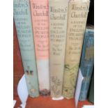 Sir Winston Churchill, ' A History of the English Speaking Peoples ' Volumes I - IV, First Editions,