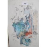 Shirley Trevena, pencil and pastel drawing, still life, signed, 14ins x 10ins, gilt framed