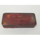 Late 19th / early 20th Century leather cased part set of barbers cut throat razors, inscribed to the