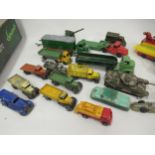 Quantity of Dinky Tootsie and other diecast metal model vehicles