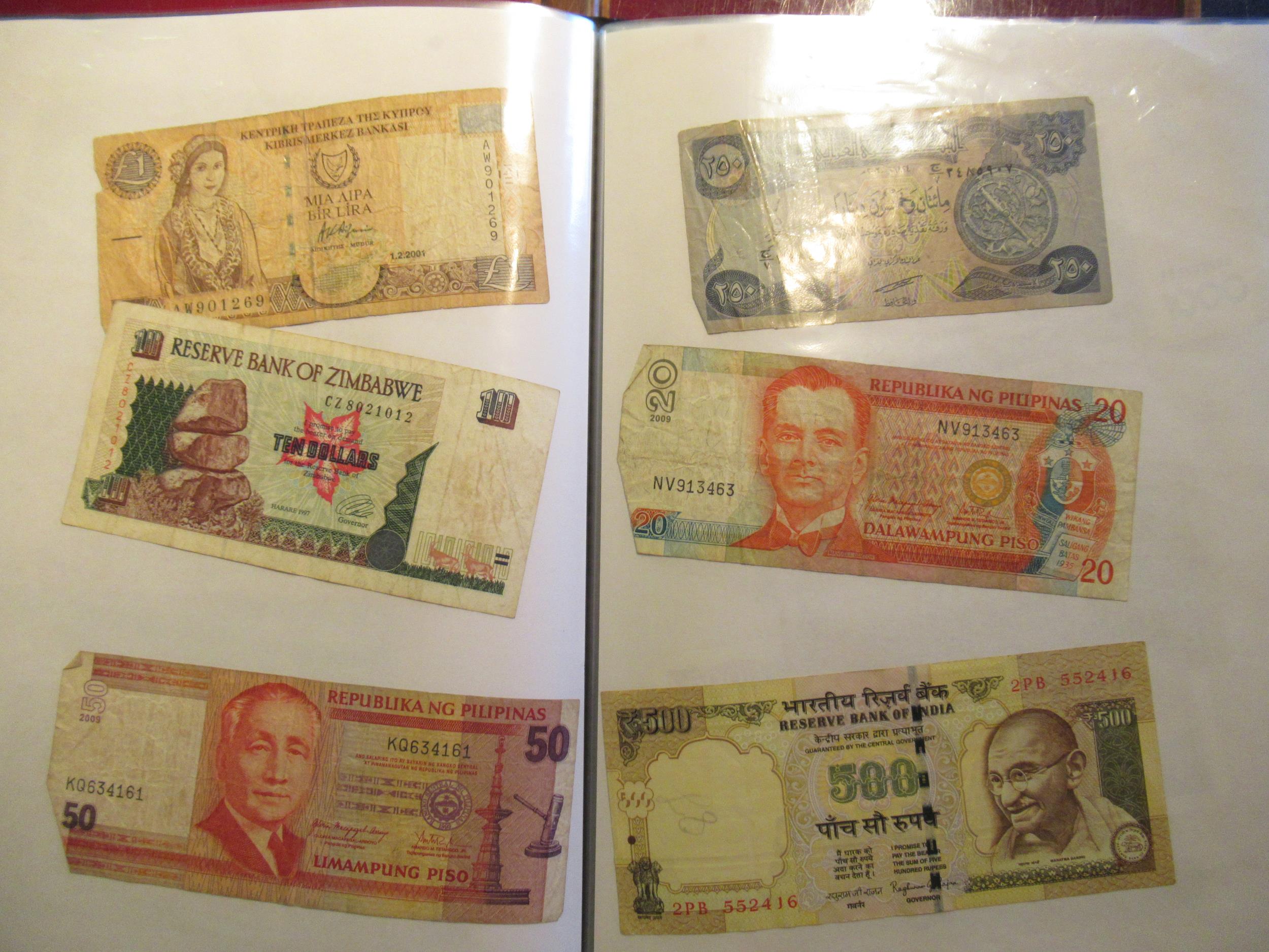 Album containing a large quantity of various World bank notes including Bank of England one pound - Image 2 of 4