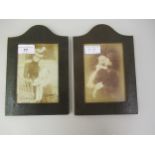 Queen Alexandra (of Denmark), two sepia tinted photographs of the Queen with the young Prince