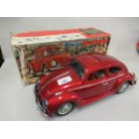 Japanese Kingsize Volkswagon battery operated tin plate model car in original box