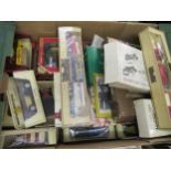 Box containing a quantity of Matchbox Models of Yesteryear, in original boxes