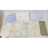Box of over one hundred indentures, legal charges, deeds of covenant, assignments etc. covering