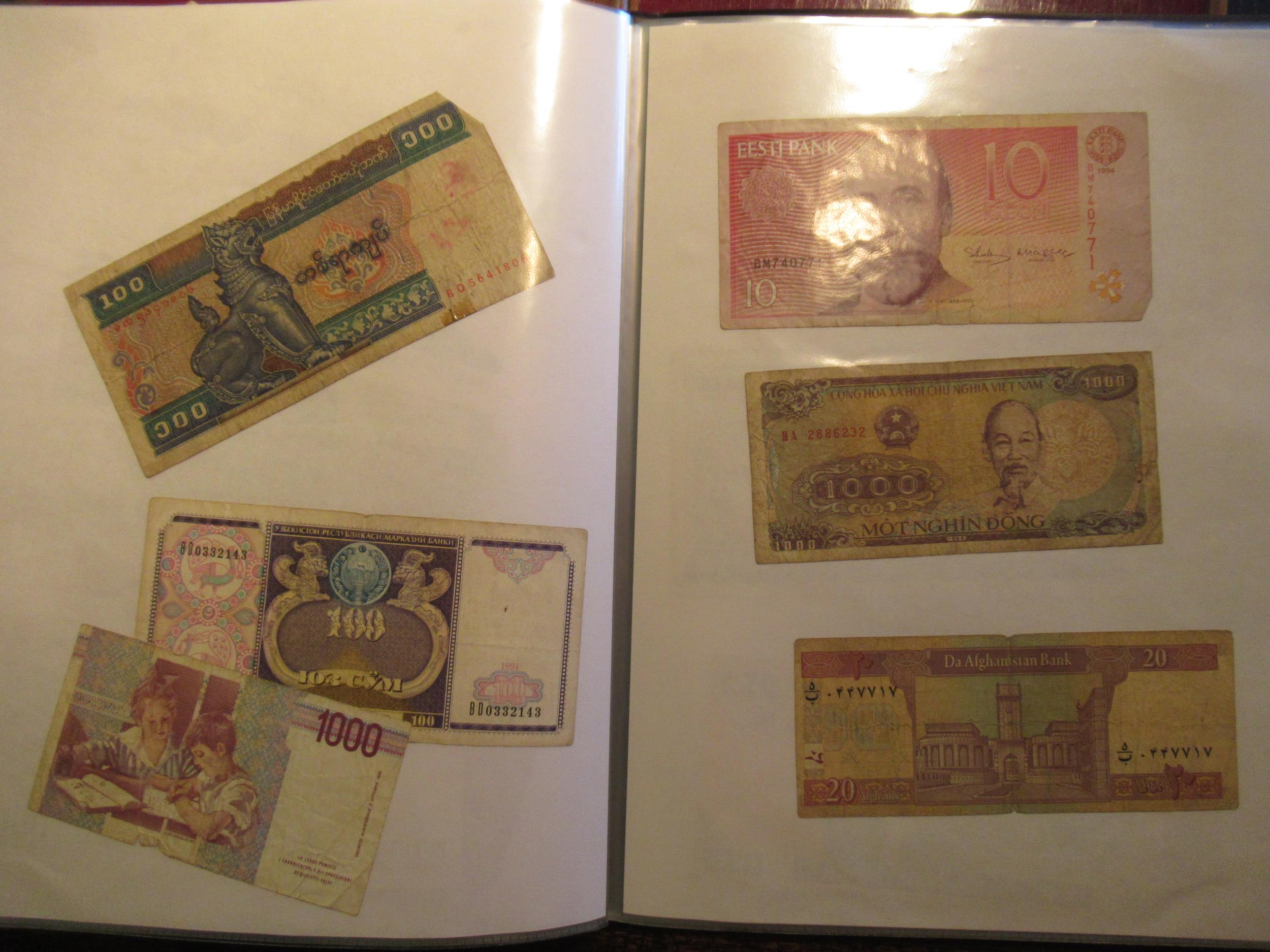 Album containing a large quantity of various World bank notes including Bank of England one pound - Image 3 of 4