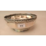 Continental white metal (800 mark) fruit bowl