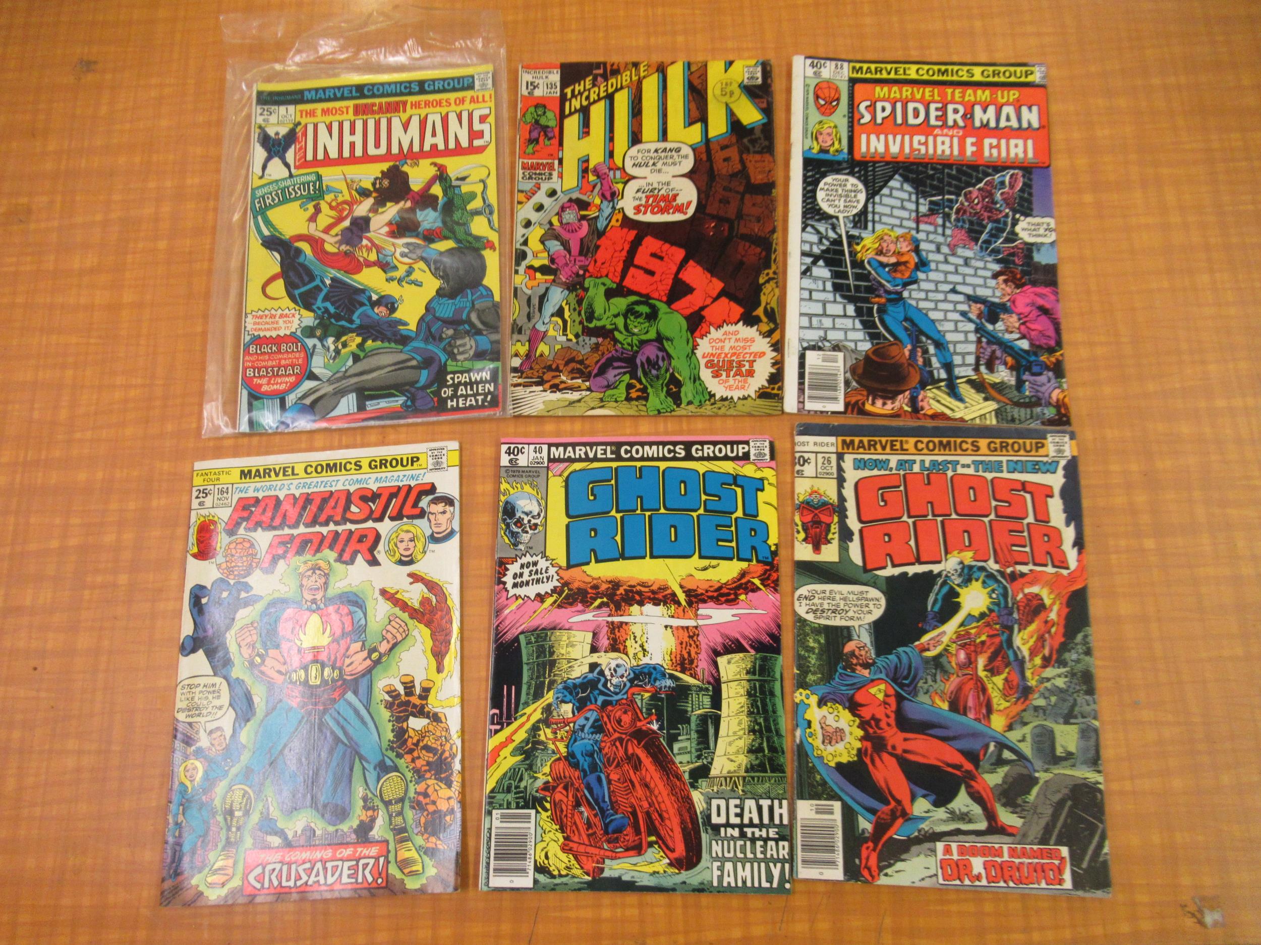 Tray containing a quantity of various Marvel comics including Ghostrider, The Hulk, The Thing and - Image 7 of 7