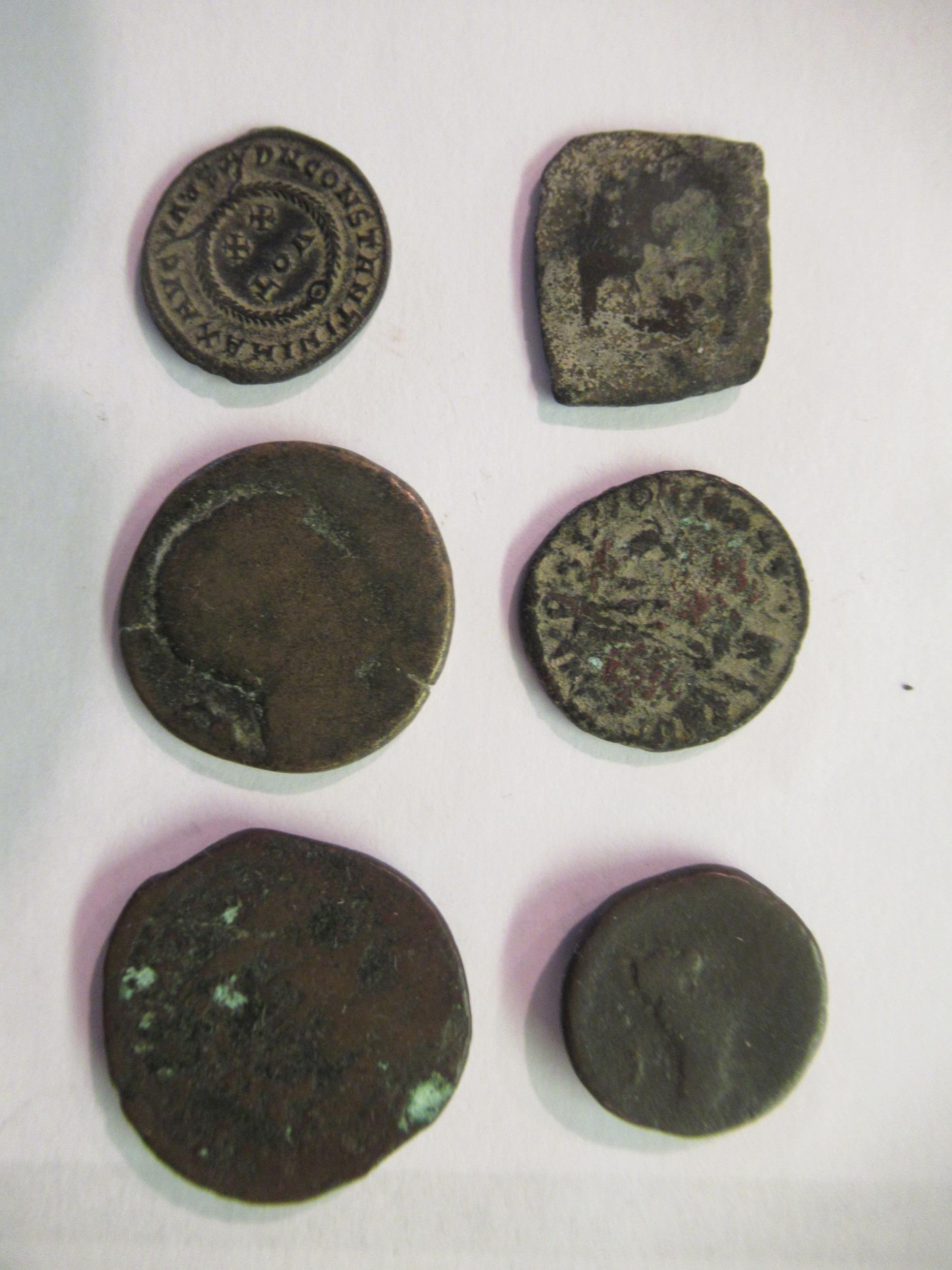 Small collection of miscellaneous Roman, Roman style and other coins - Image 6 of 7