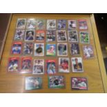 Group of thirty American signed baseball cards