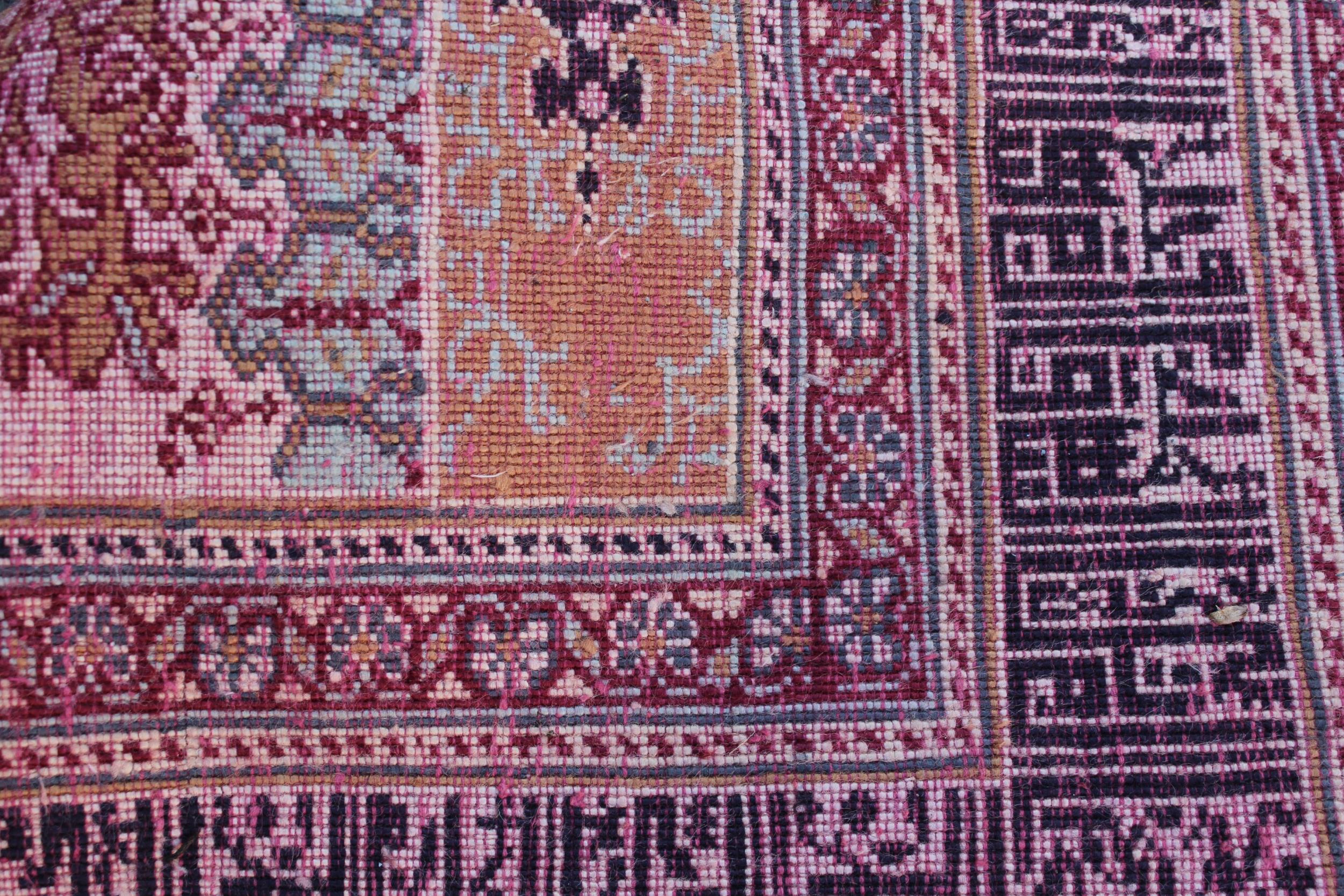 Modern Turkish silk prayer rug, 4ft 6ins x 2ft 10ins approximately - Image 3 of 3