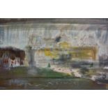 John Piper original screen print, titled ' Vaux Le Vicomte ', No.29 of 70, signed in pencil by the