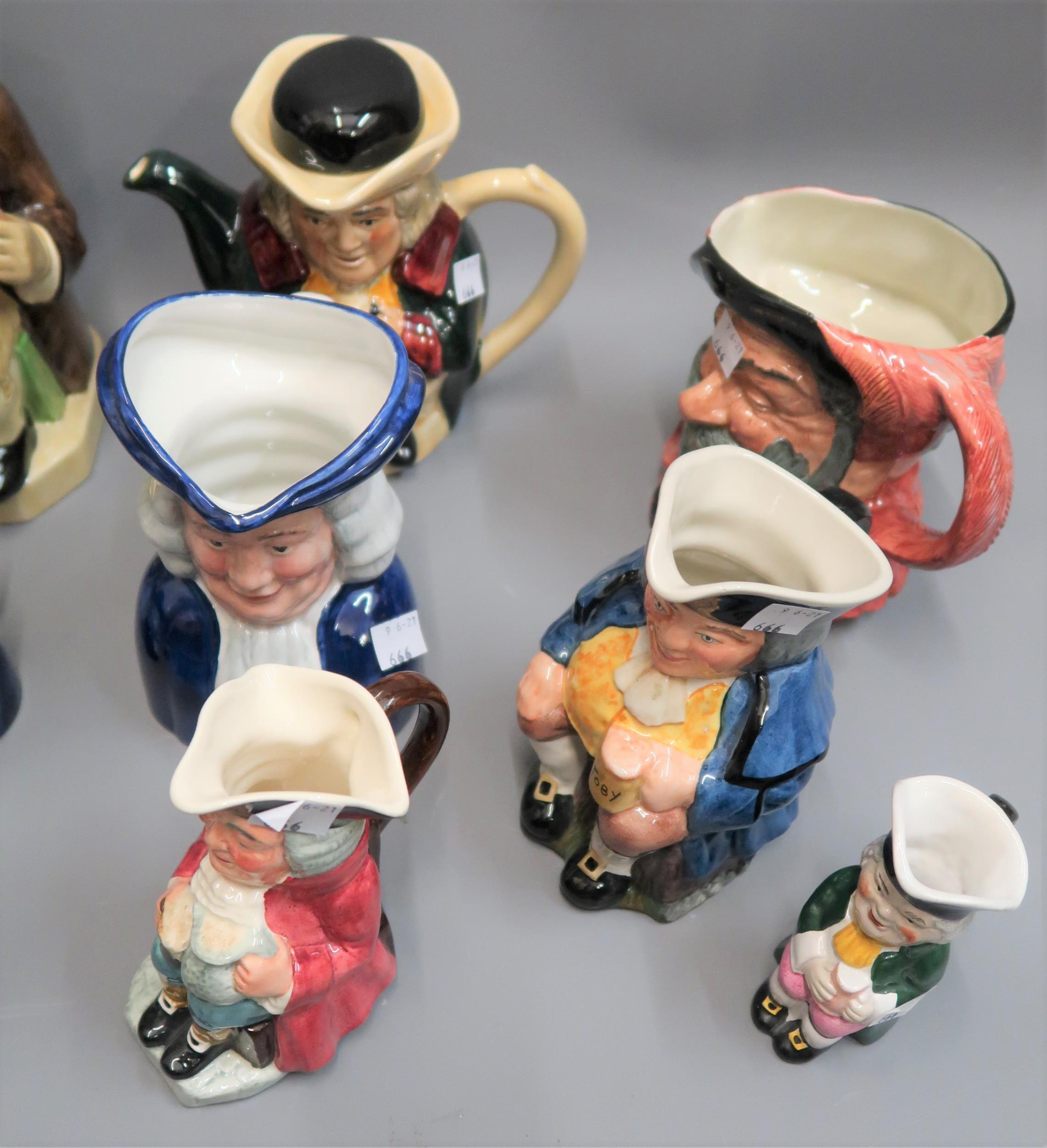 Large Wood & Sons replica of a Ralph Wood Toby jug, together with a collection of fifteen other - Image 3 of 6