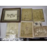 Three tinted photographs of Japanese women, 10.25ins x 8ins, Cairo 11ins x 8ins, Burmese chiefs (