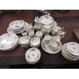 Royal Albert 'Moss Rose' pattern extensive dinner and tea service (approximately 80 items) Some loss